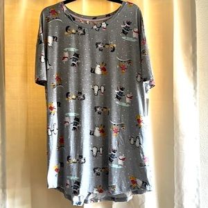 Women’s Plus Size Christmas Gown With Pockets NWT